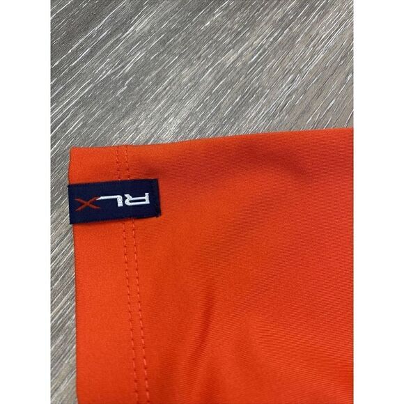 Ralph Lauren RLX Golf Polo Shirt Mens Extra Large Orange Short Sleeve Stretch - Picture 10 of 10
